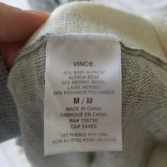 Vince alpaca and wool hoodie sweatshirt - Picture 2 of 5